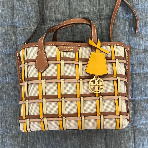 Tory Burch Yellow and Brown Women's Bag - Picture 1 of 7